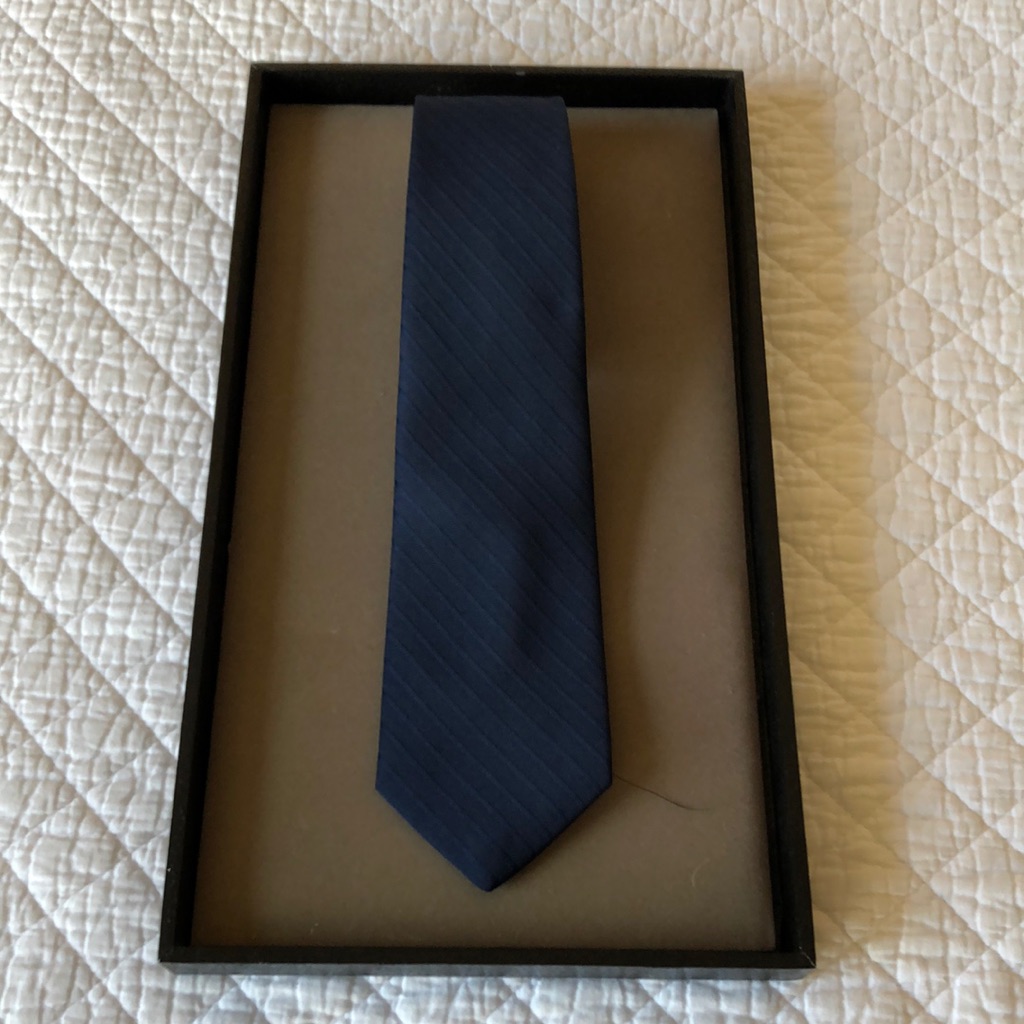 Mens Blue Ketch Silk Woven Tie